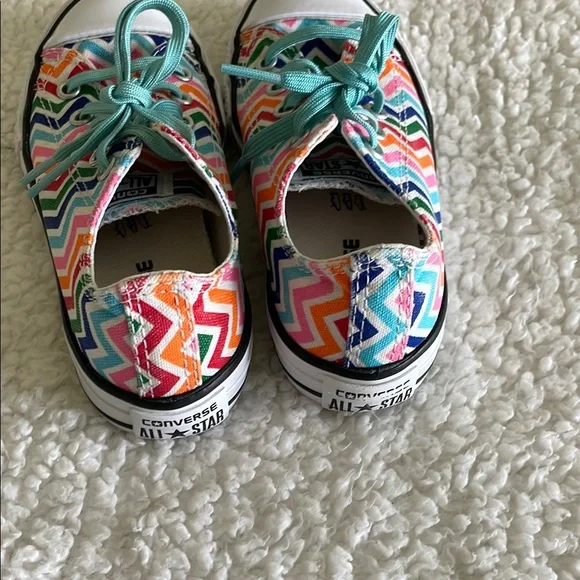 Converse All Star Colorful Chevron Kids Sneakers size 13youth - Picture 7 of 12